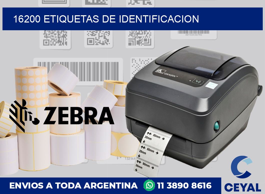 16200 Etiquetas de identificacion