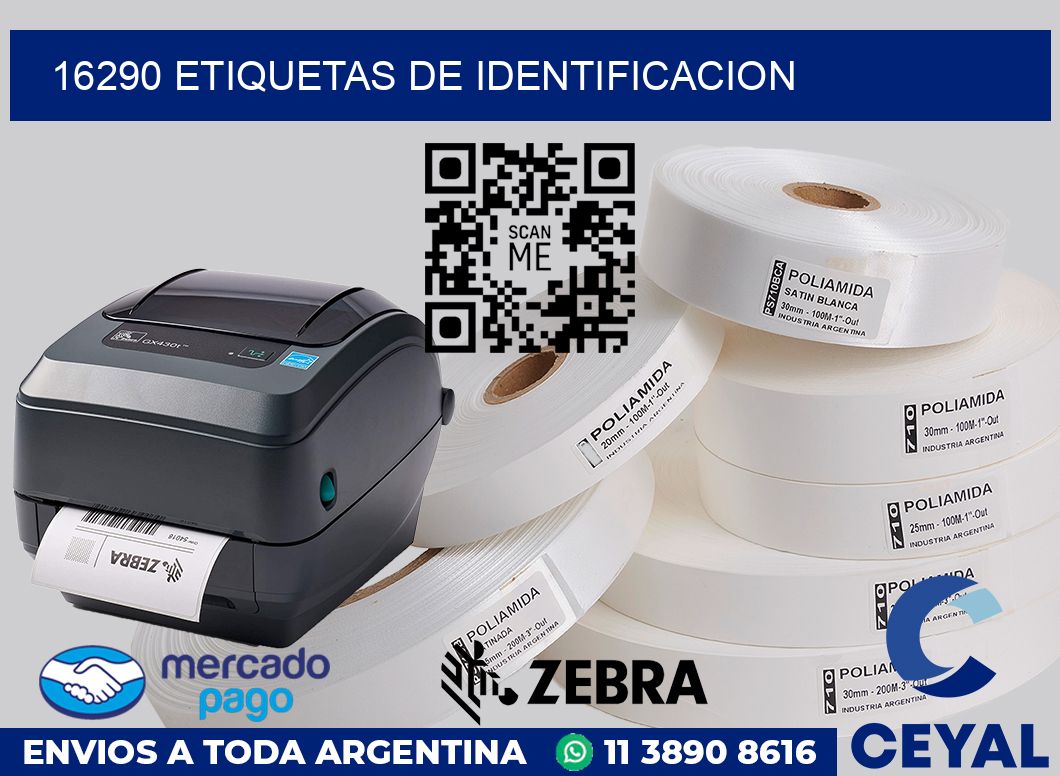 16290 Etiquetas de identificacion