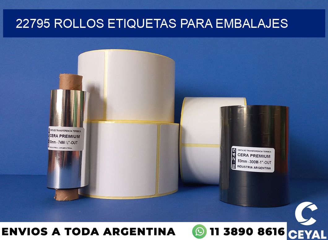 22795 rollos etiquetas para embalajes