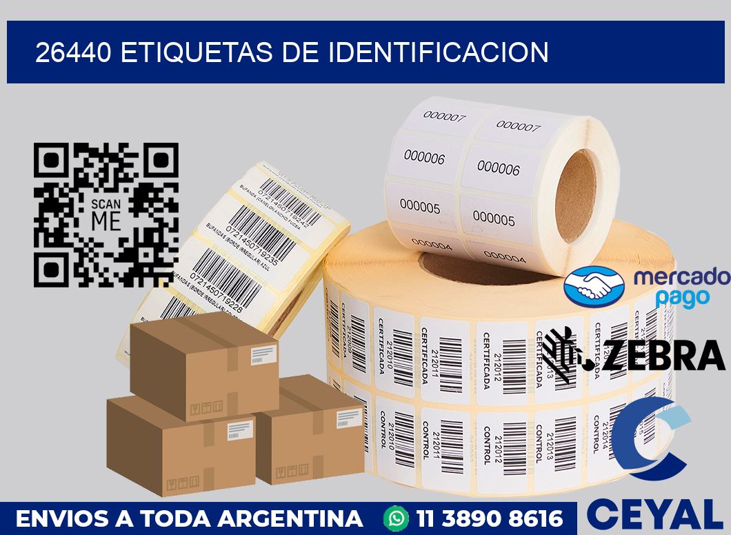 26440 Etiquetas de identificacion