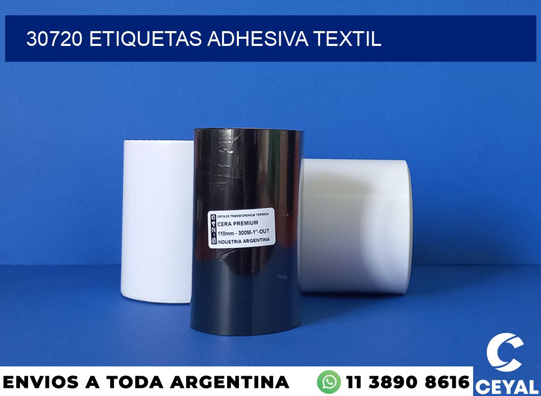 30720 etiquetas adhesiva textil