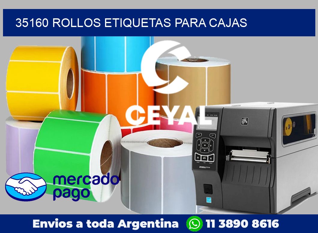 35160 Rollos etiquetas para cajas