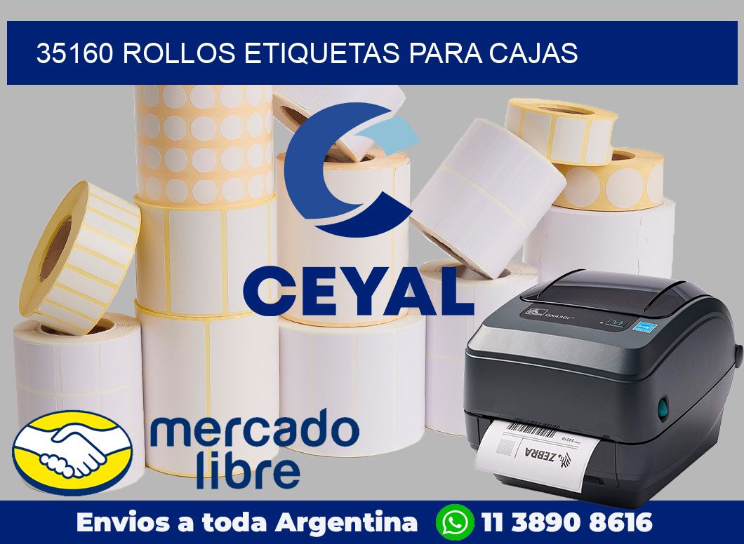 35160 Rollos etiquetas para cajas