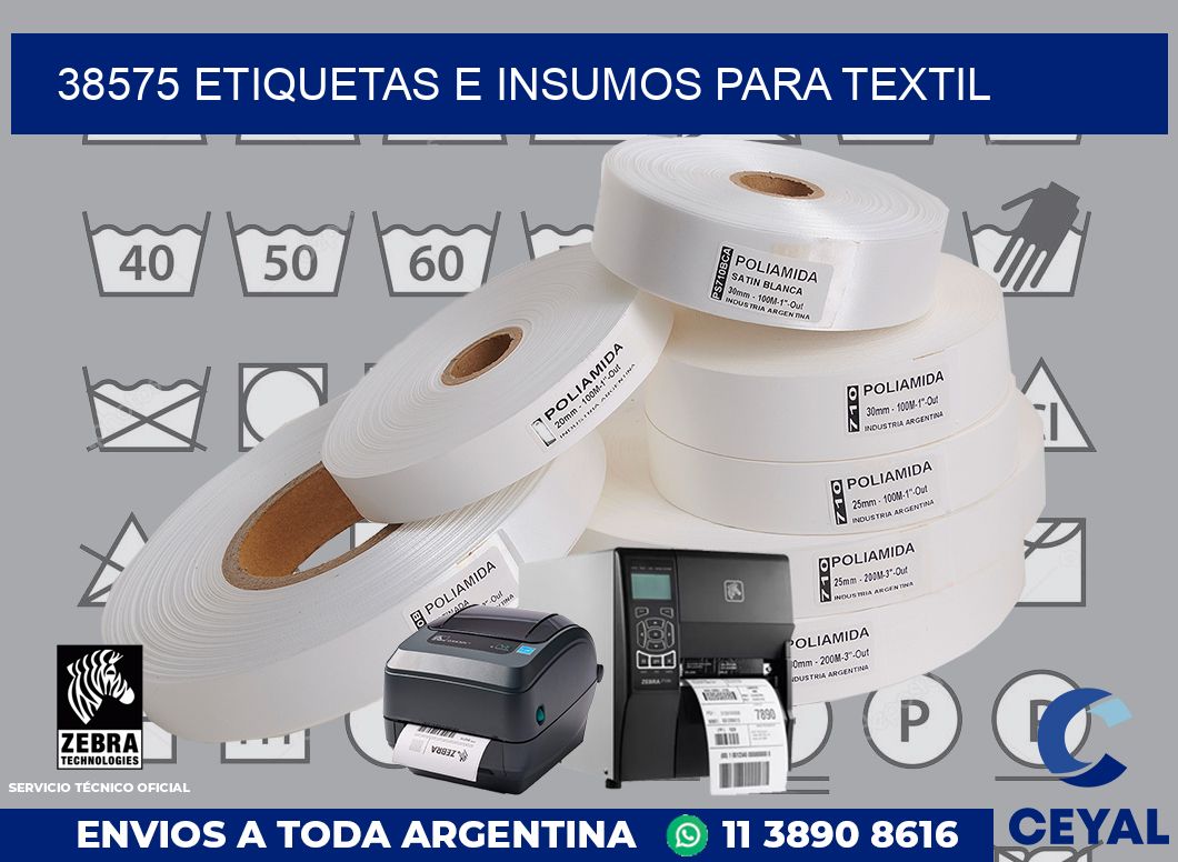 38575 etiquetas e insumos para textil