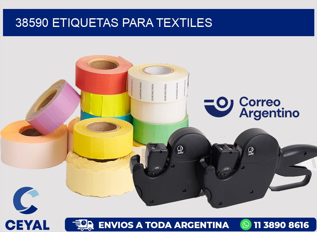 38590 etiquetas para textiles