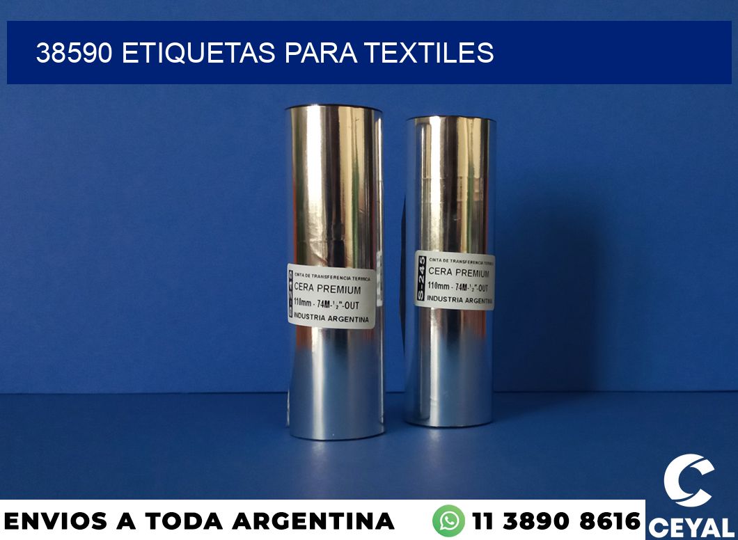 38590 etiquetas para textiles