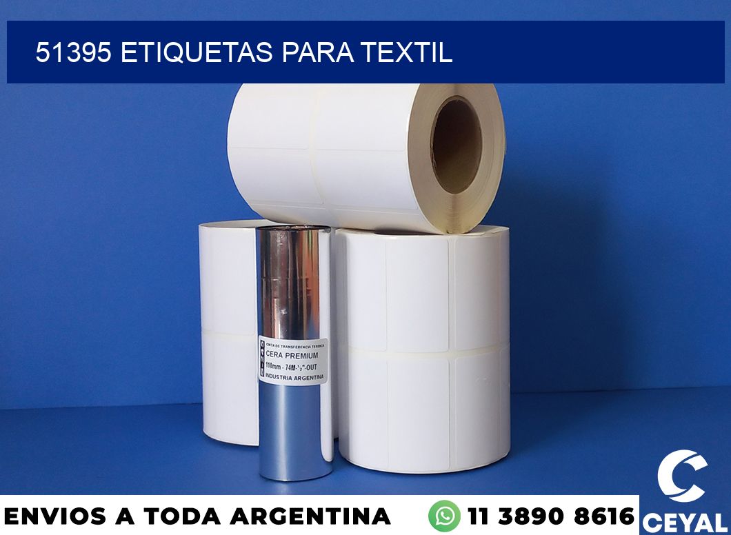 51395 etiquetas para textil