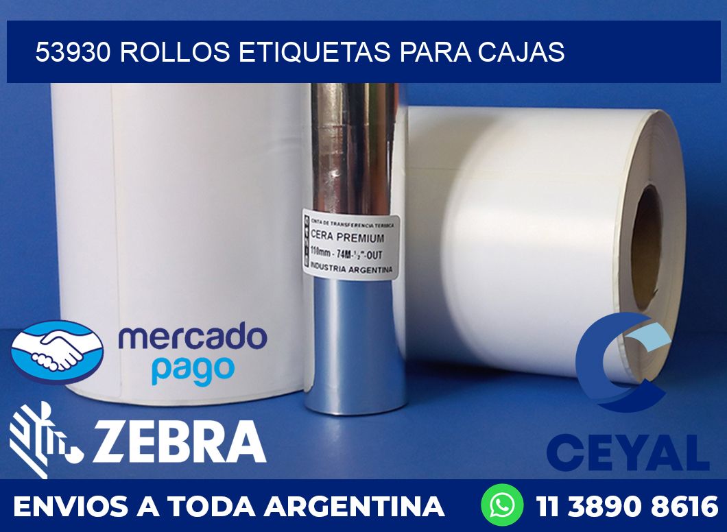 53930 rollos etiquetas para cajas