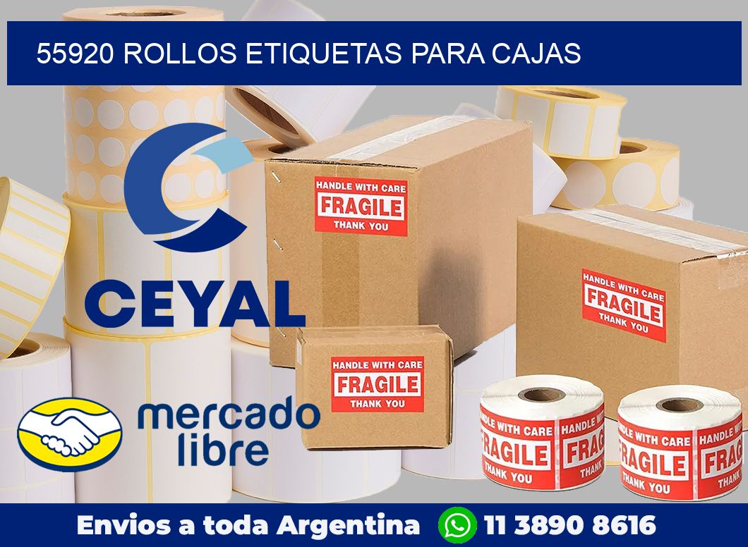 55920 Rollos etiquetas para cajas