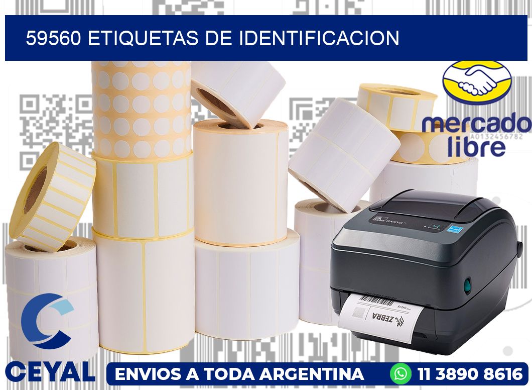 59560 Etiquetas de identificacion