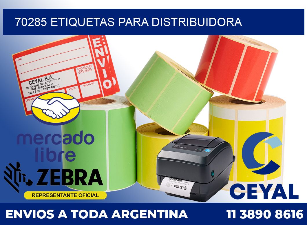 70285 Etiquetas para distribuidora