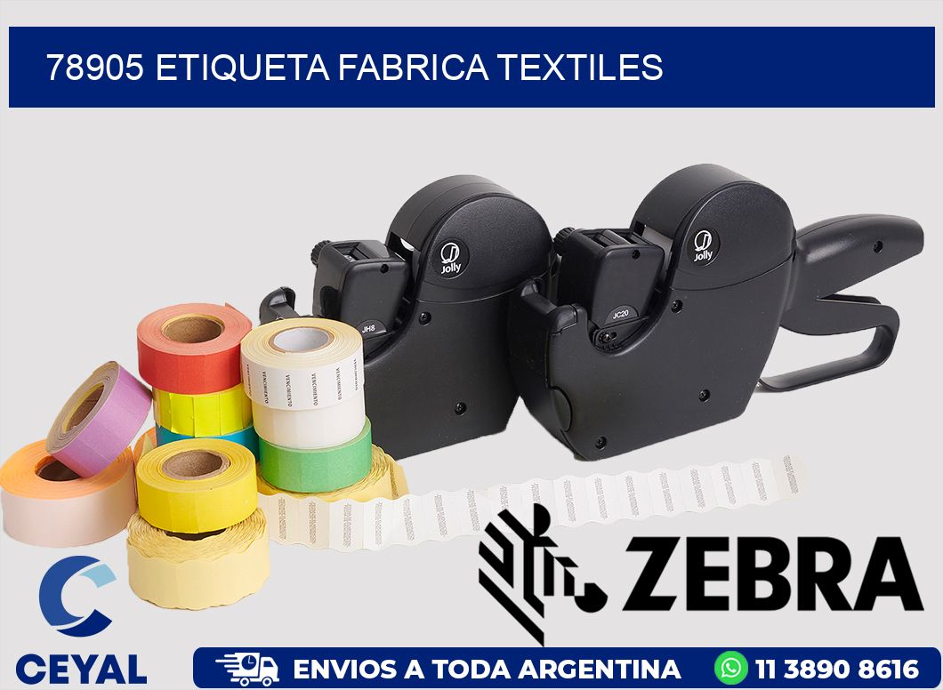 78905 etiqueta fabrica textiles