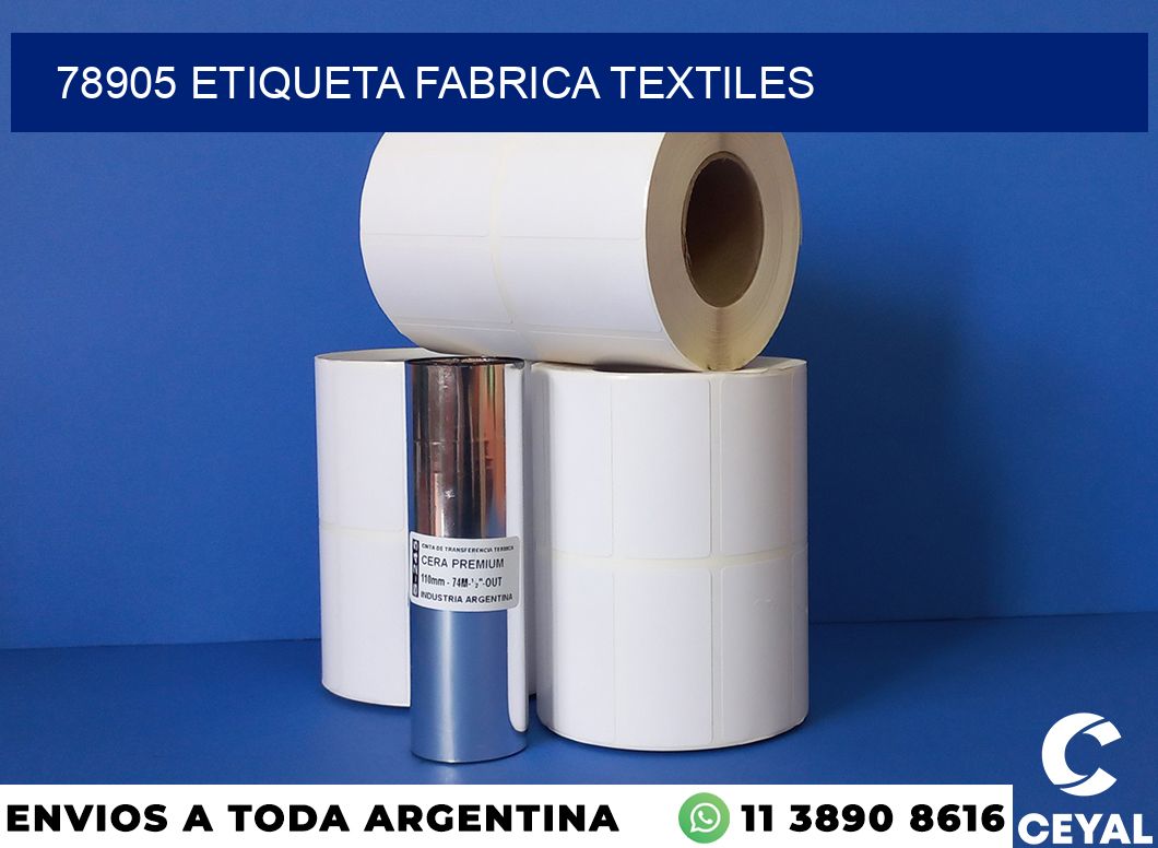 78905 etiqueta fabrica textiles