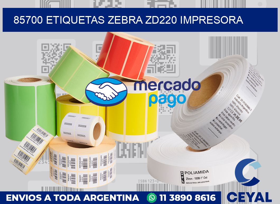 85700 etiquetas Zebra zd220 impresora