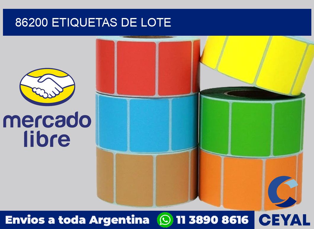 86200 Etiquetas de lote