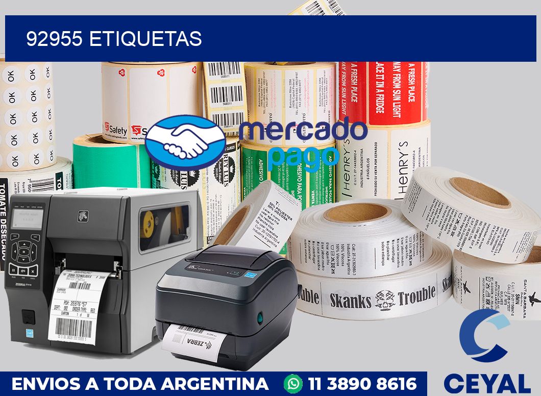 92955 etiquetas