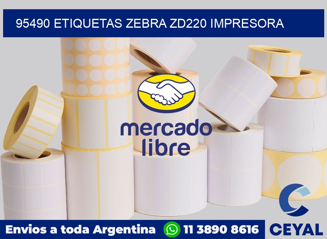 95490 etiquetas Zebra zd220 impresora