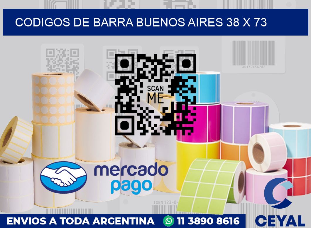 Codigos de barra Buenos Aires 38 x 73