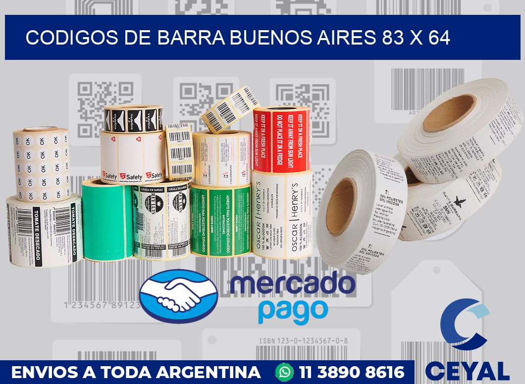 Codigos de barra Buenos Aires 83 x 64