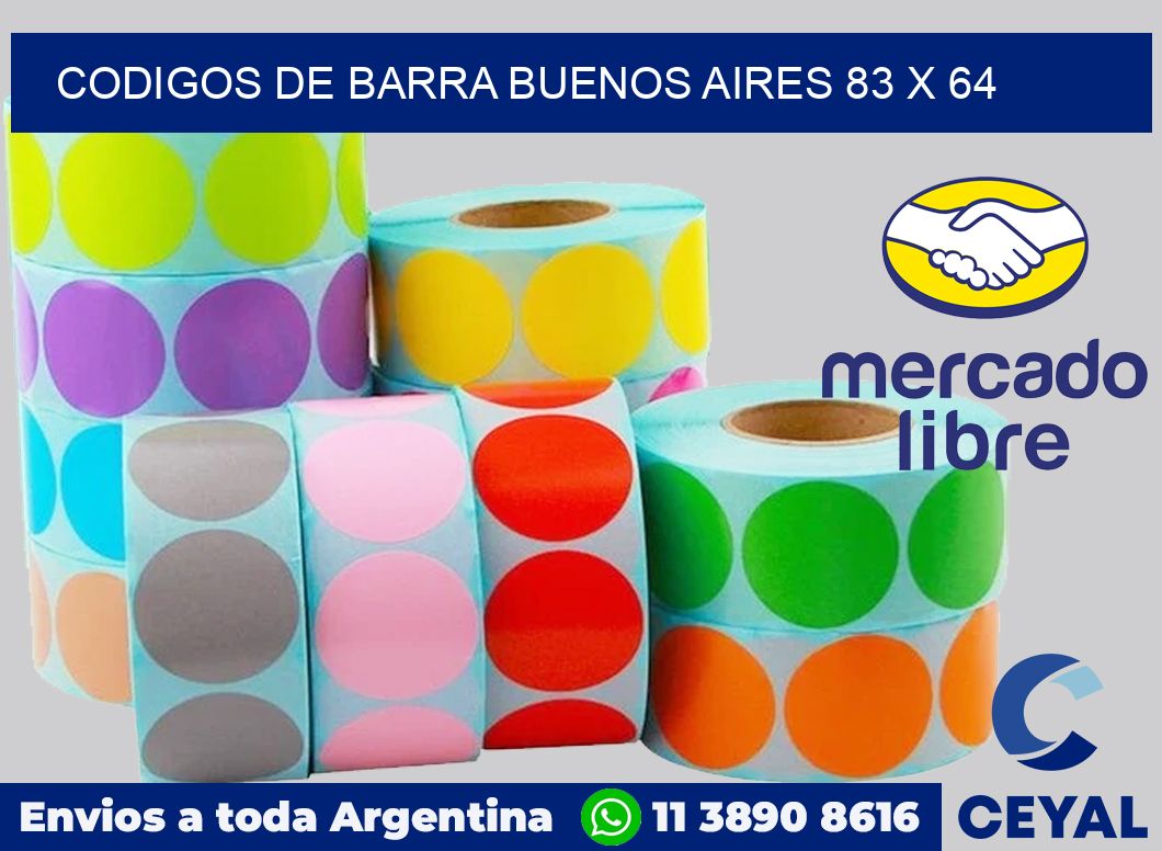 Codigos de barra Buenos Aires 83 x 64