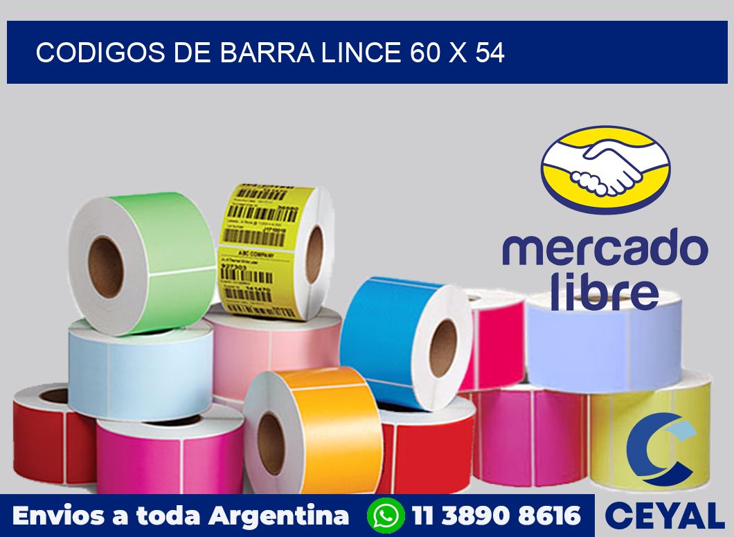 Codigos de barra Lince 60 x 54