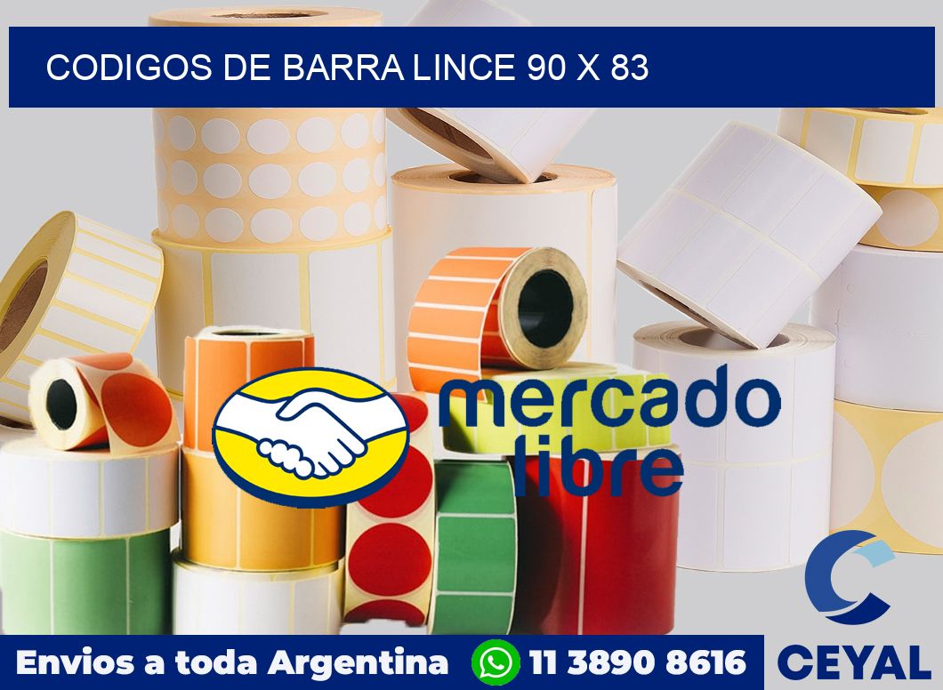 Codigos de barra Lince 90 x 83