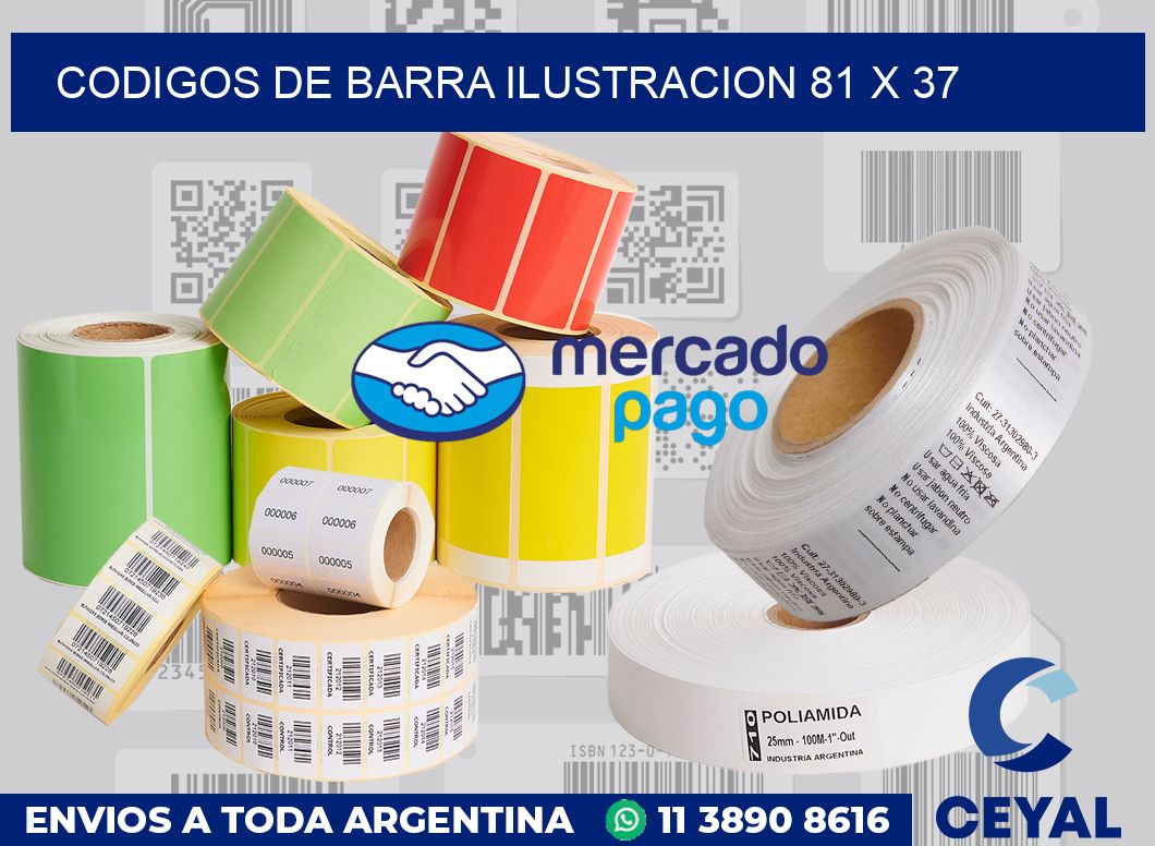 Codigos de barra ilustracion 81 x 37