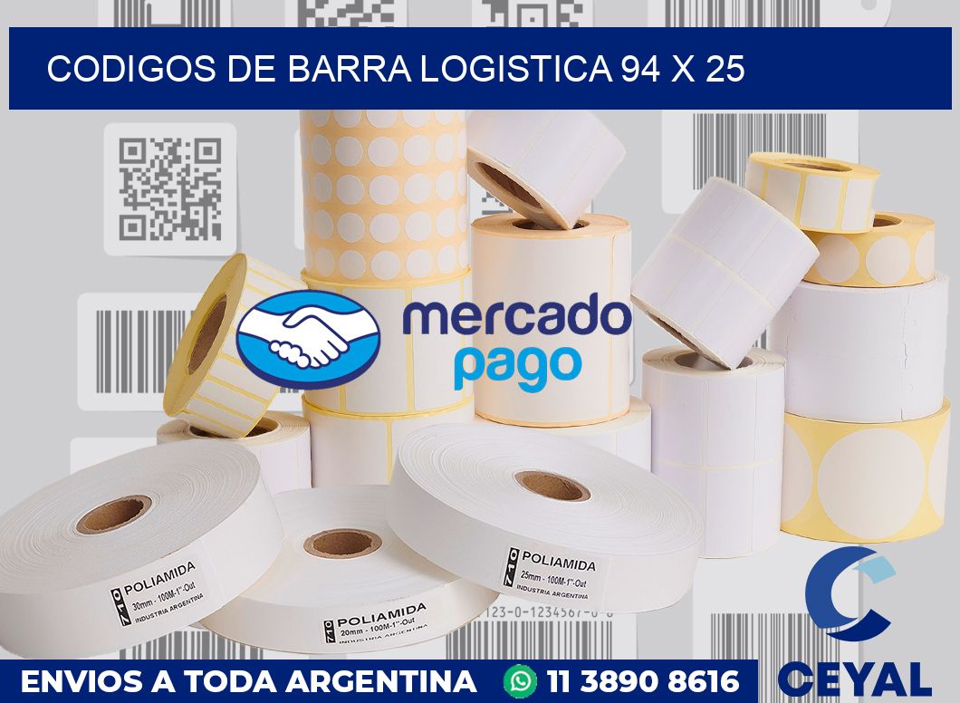 Codigos de barra logistica 94 x 25