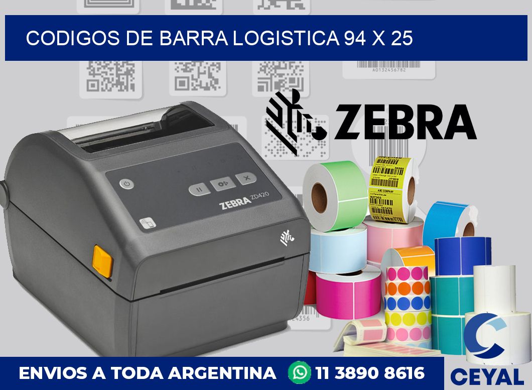 Codigos de barra logistica 94 x 25