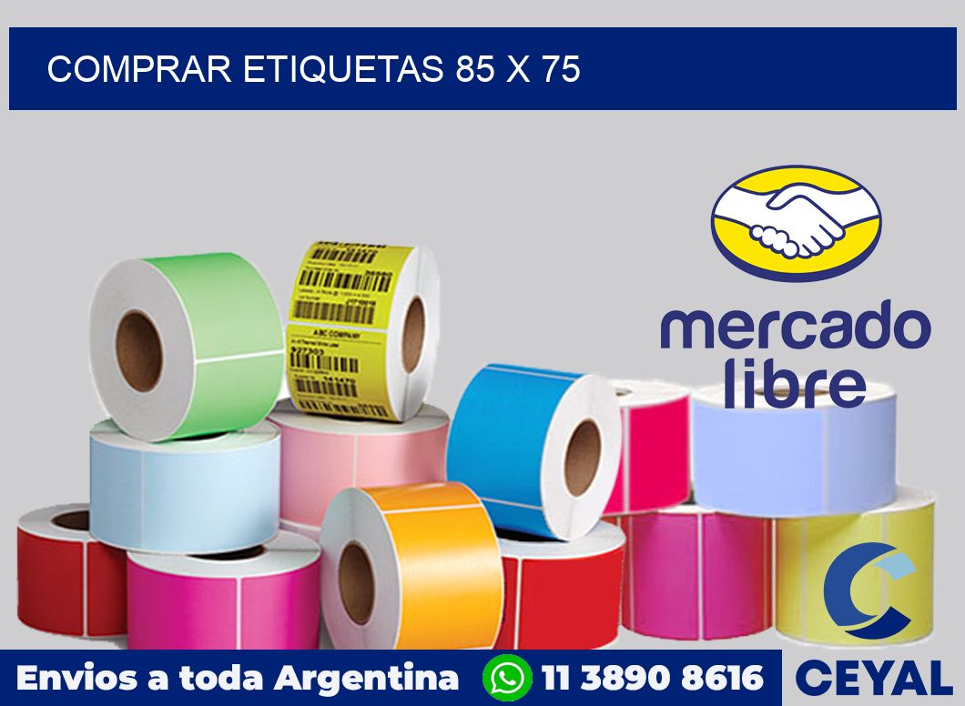 Comprar etiquetas 85 x 75