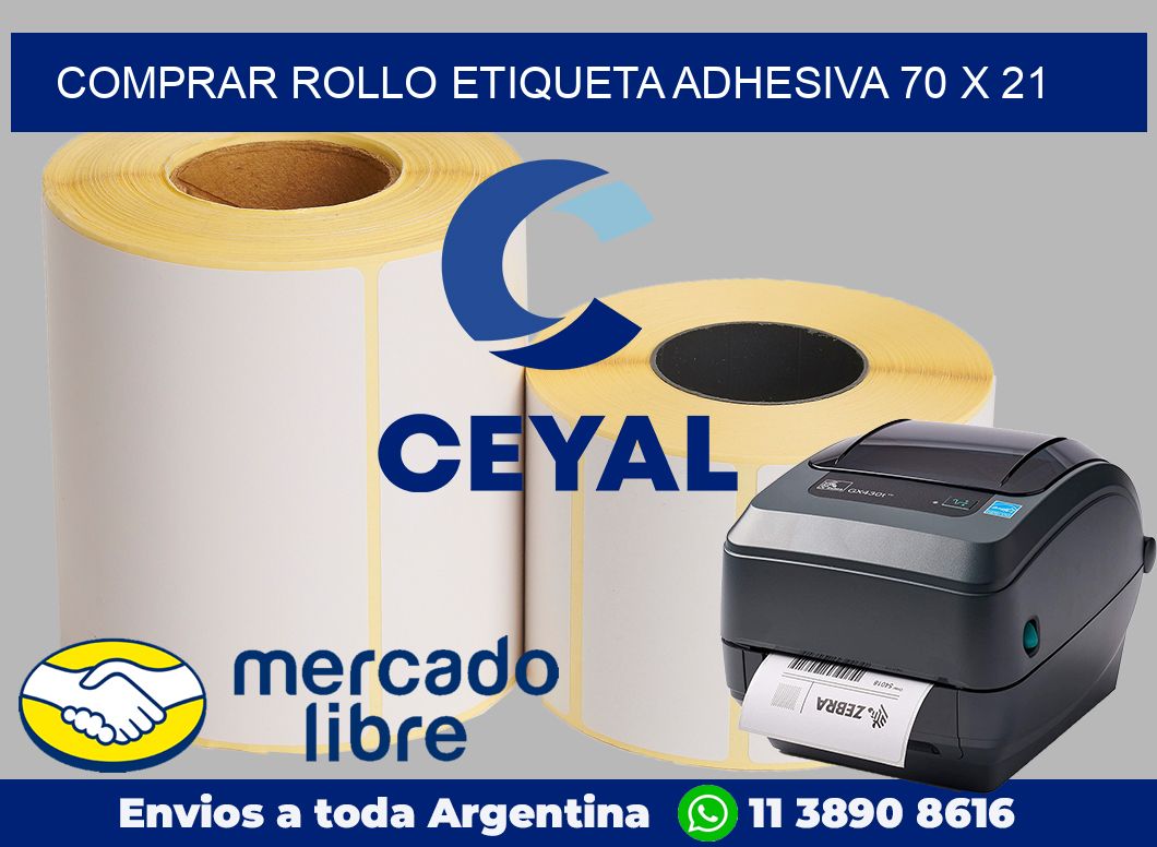 Comprar rollo etiqueta adhesiva 70 x 21