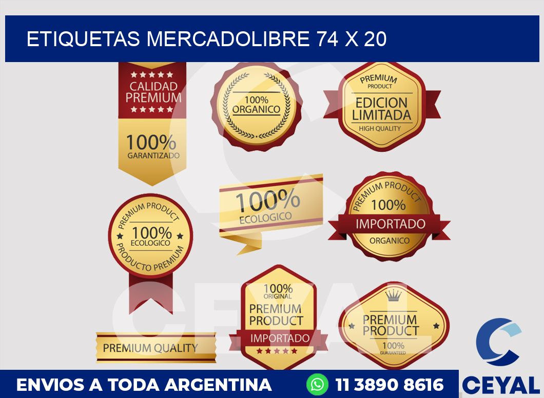 etiquetas mercadolibre 74 x 20