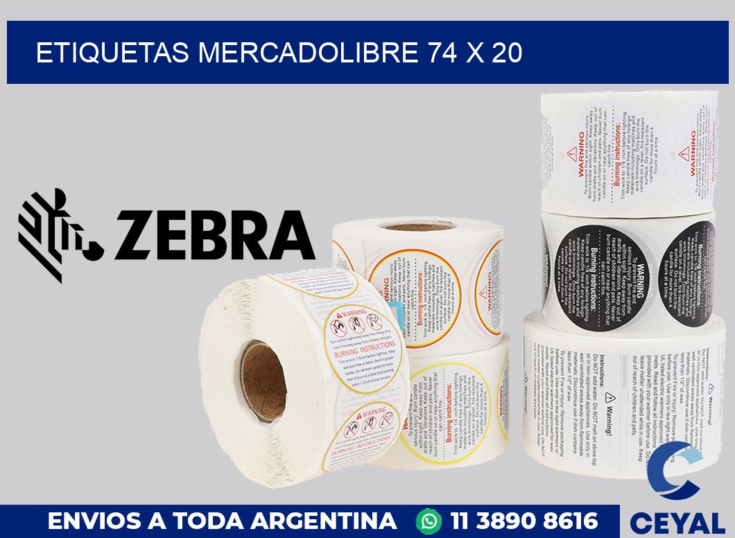 etiquetas mercadolibre 74 x 20