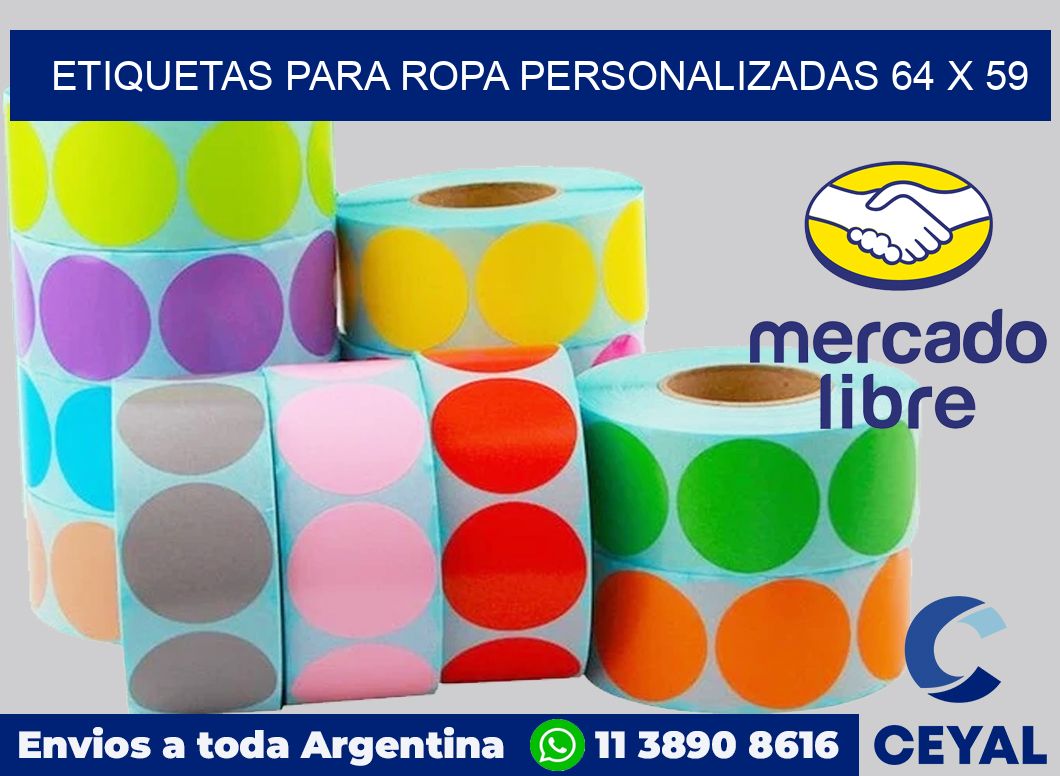 etiquetas para ropa personalizadas 64 x 59