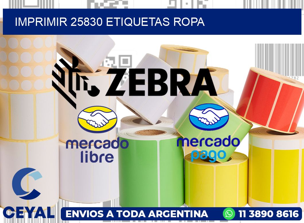 imprimir 25830 etiquetas ropa