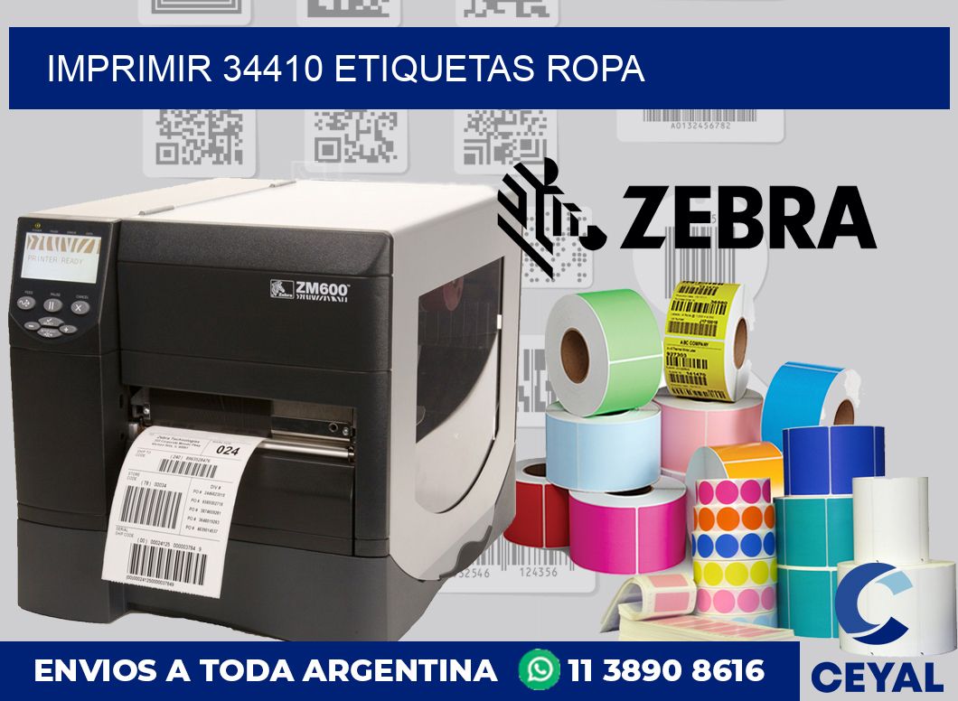 imprimir 34410 etiquetas ropa