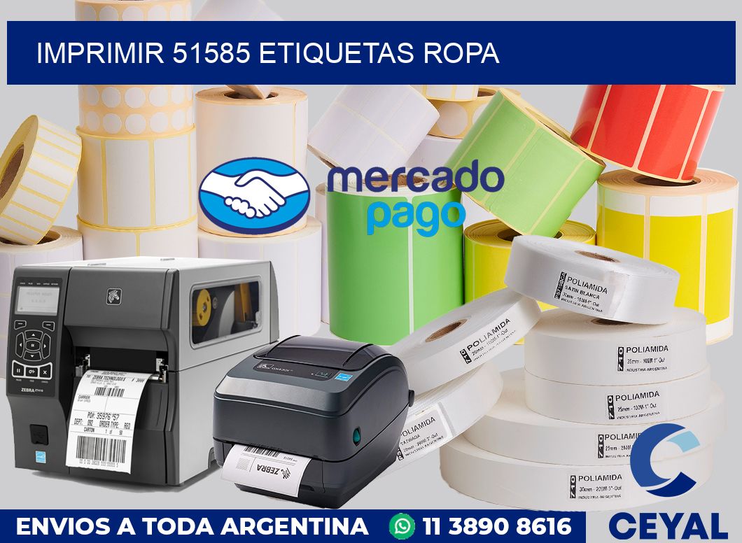 imprimir 51585 etiquetas ropa