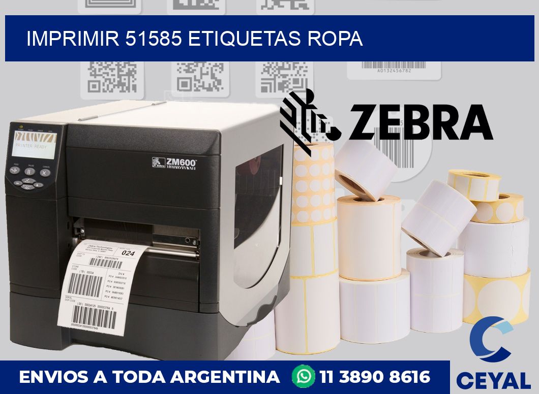 imprimir 51585 etiquetas ropa