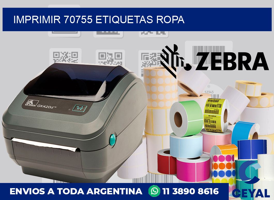 imprimir 70755 etiquetas ropa