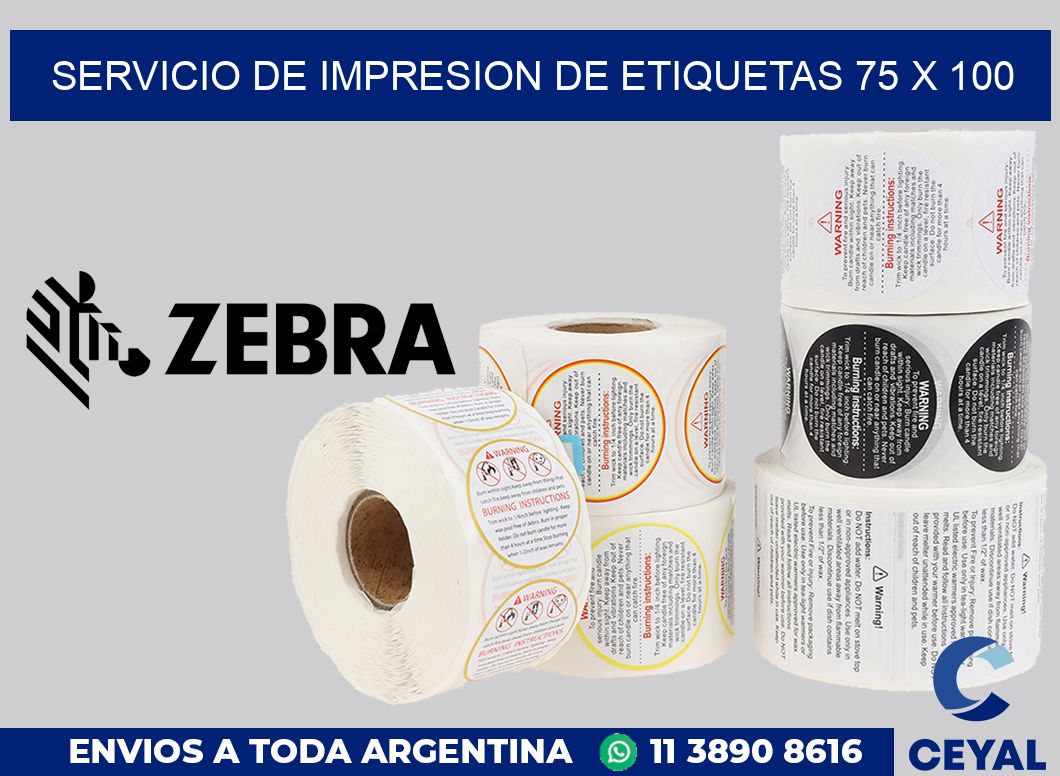 servicio de impresion de etiquetas 75 x 100