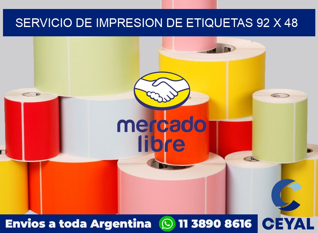 servicio de impresion de etiquetas 92 x 48