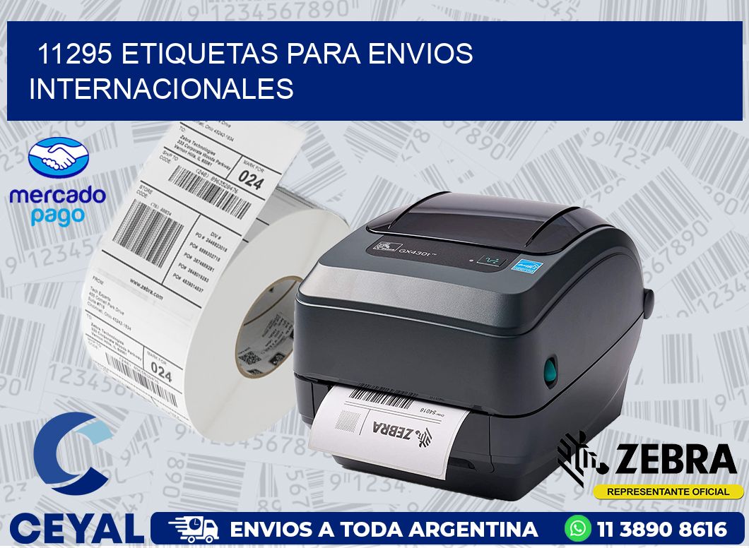 11295 ETIQUETAS PARA ENVIOS INTERNACIONALES