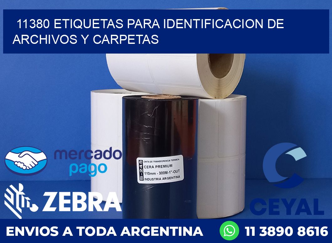 11380 ETIQUETAS PARA IDENTIFICACION DE ARCHIVOS Y CARPETAS