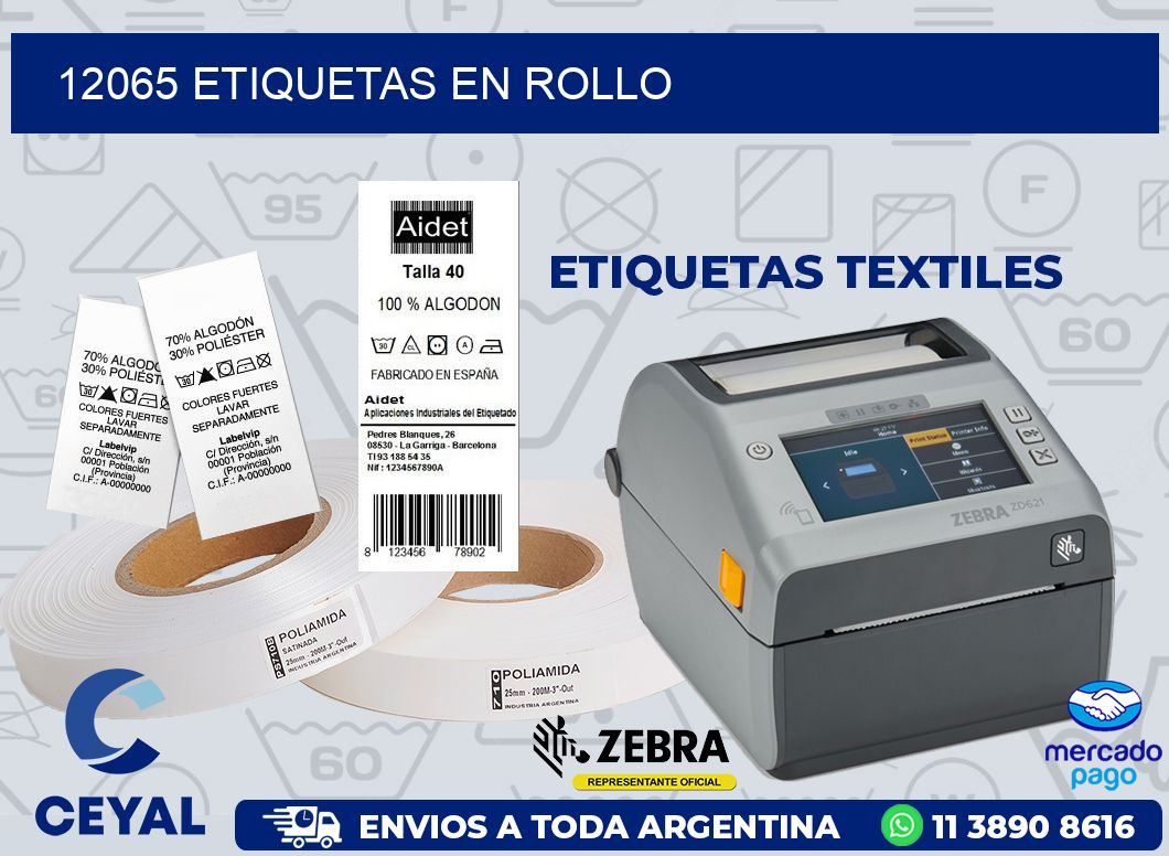 12065 ETIQUETAS EN ROLLO