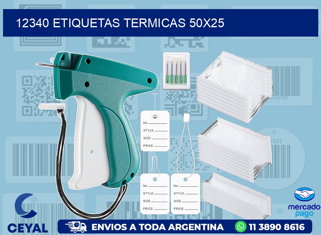 12340 ETIQUETAS TERMICAS 50X25