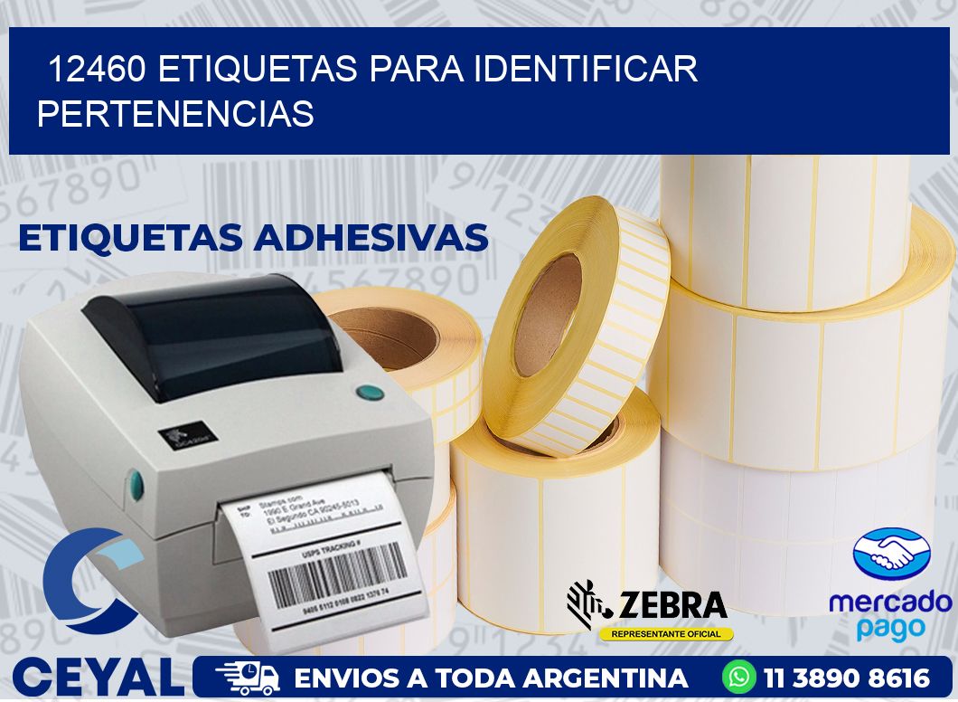 12460 ETIQUETAS PARA IDENTIFICAR PERTENENCIAS