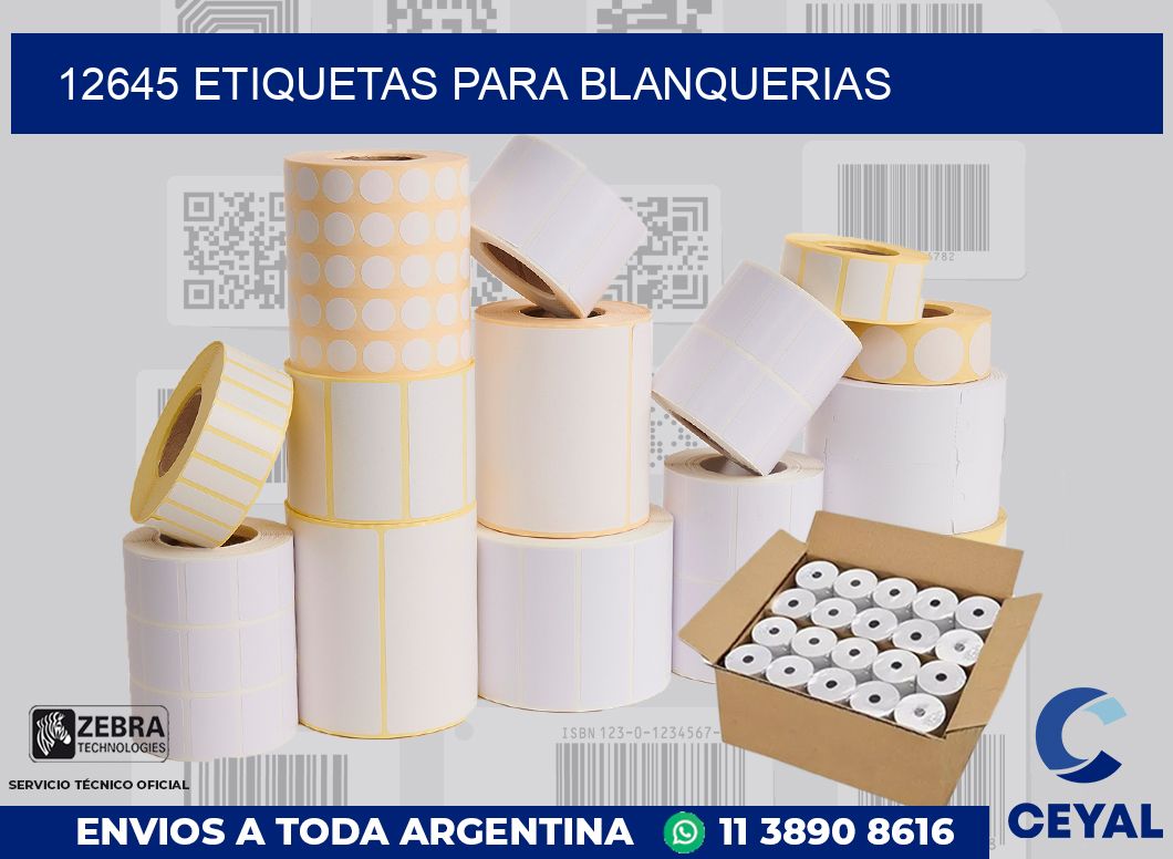 12645 ETIQUETAS PARA BLANQUERIAS