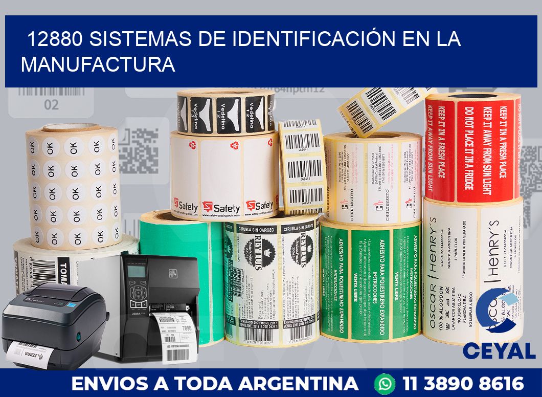 12880 SISTEMAS DE IDENTIFICACIÓN EN LA MANUFACTURA