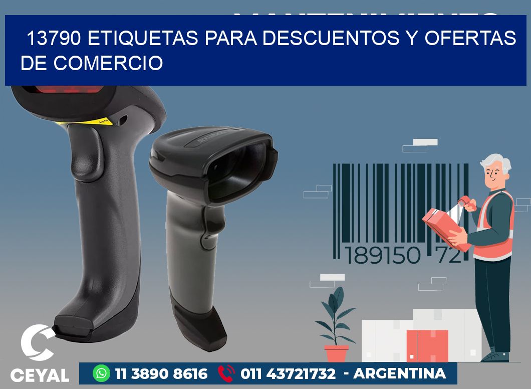 13790 ETIQUETAS PARA DESCUENTOS Y OFERTAS DE COMERCIO