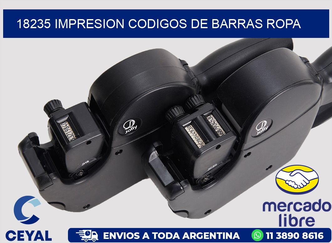 18235 IMPRESION CODIGOS DE BARRAS ROPA